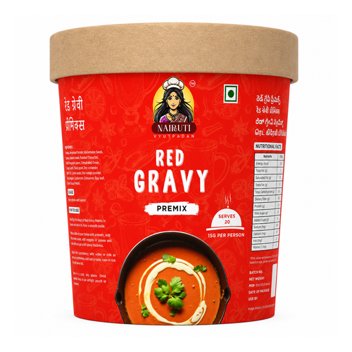 Red: Restaurant Style Red Gravy Premix | Made for Paneer, Veg & Curry Recipes | Red Gravy Premix
