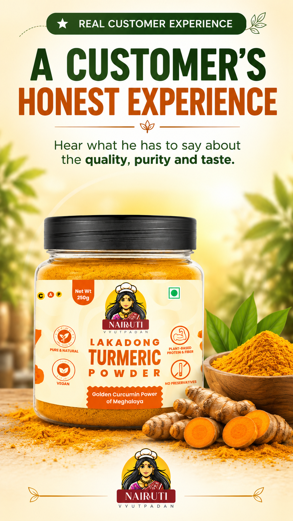 Load video: See Why Customers Love Lakadong Turmeric.