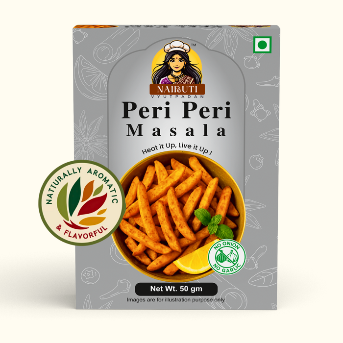 Jain Peri Peri Masala | No Onion No Garlic Spicy & Tangy Seasoning
