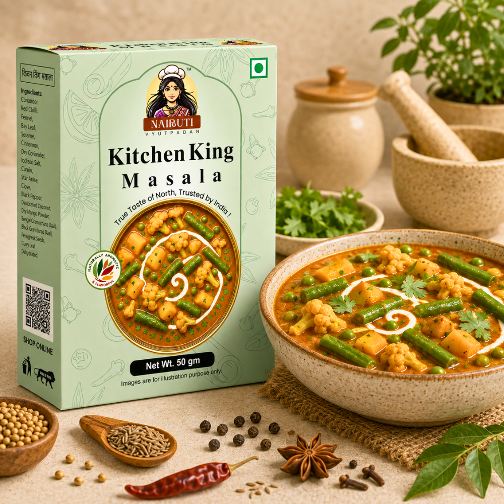 North Indian mixed sabji with Kitchen King Masala