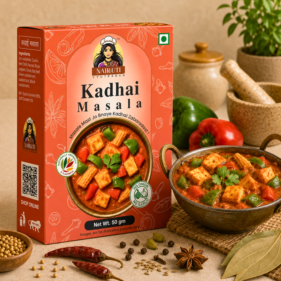 Jain Kadhai Masala recipe by Nairuti Vyutpadan
