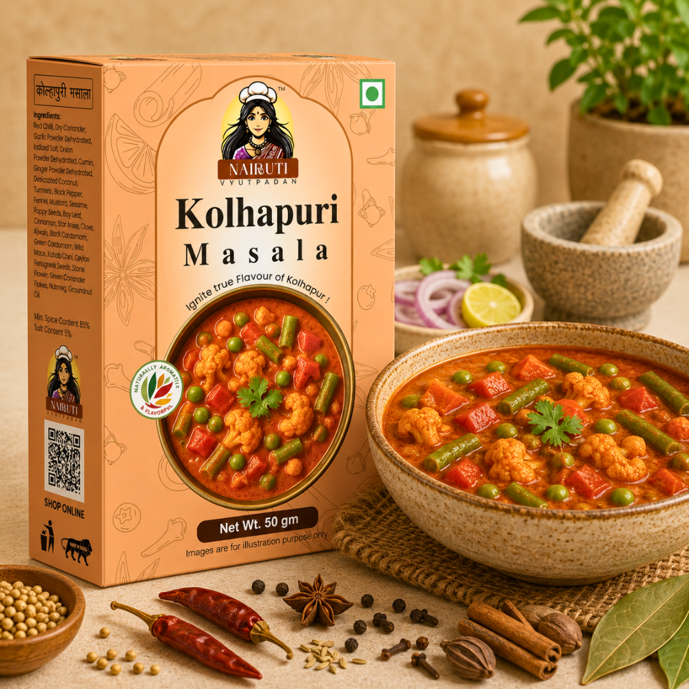 Kolhapuri Sabji with Kolhapuri Masala by Nairuti Vyutpadan