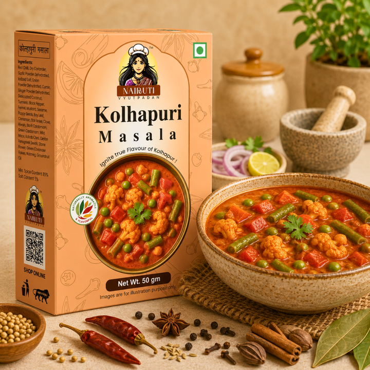 Kolhapuri Sabji with Kolhapuri Masala by Nairuti Vyutpadan