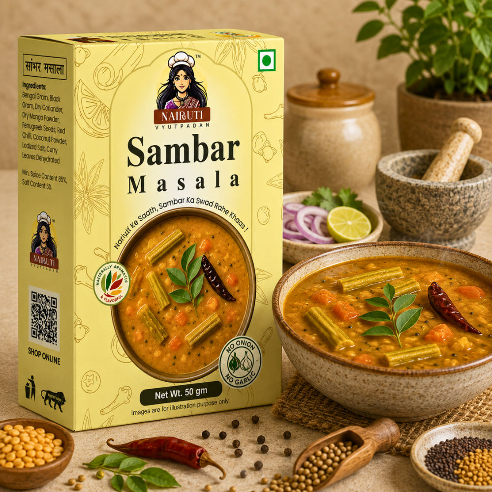 South Indian Sambar recipe by Nairuti Vyutpadan