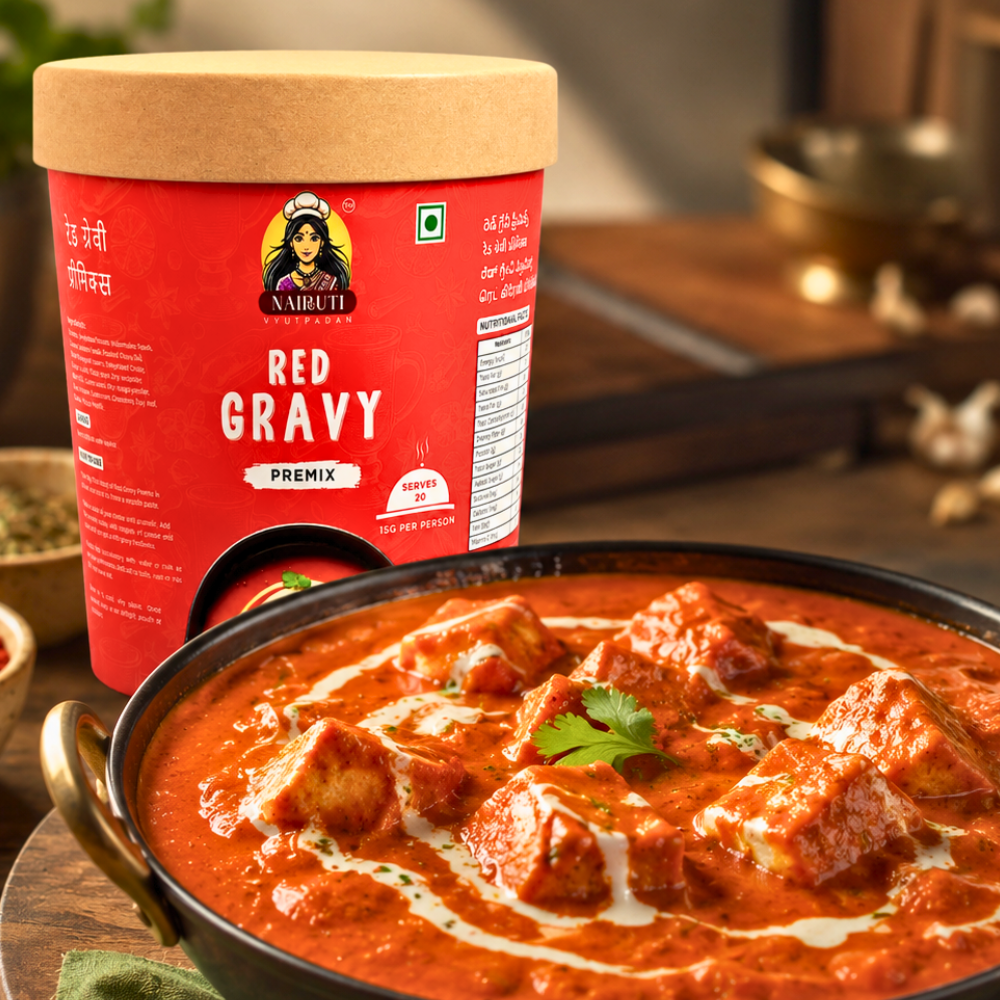 Red Gravy Mix Curry recipe by Nairuti Vyutpadan