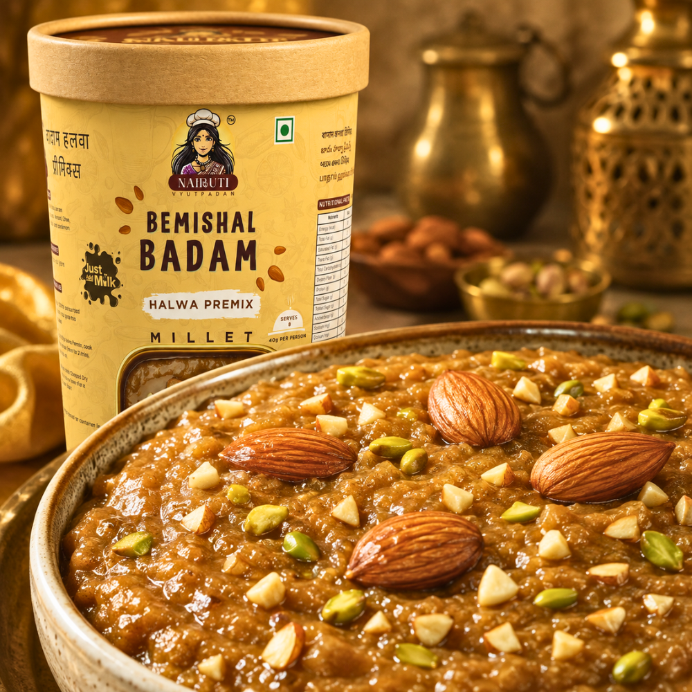 Bemishal Badam Halwa recipe by Nairuti Vyutpadan