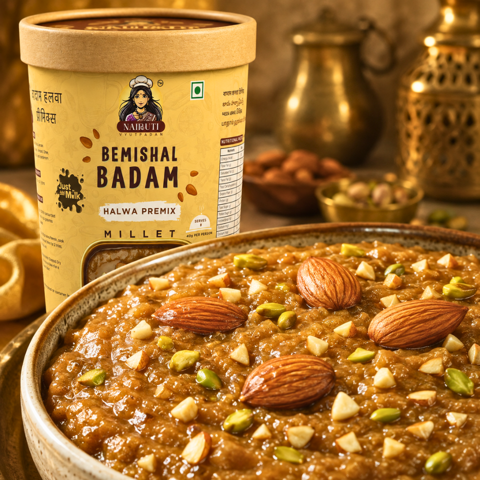 Bemishal Badam Halwa recipe by Nairuti Vyutpadan