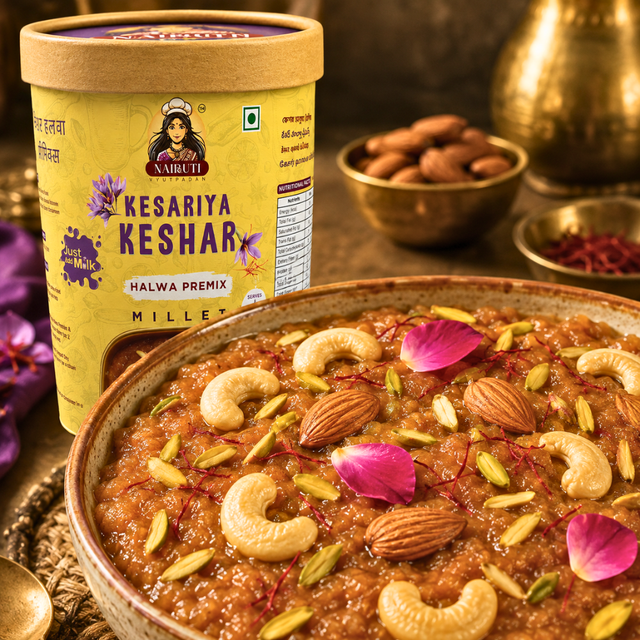 Kesariya Keshar Halwa recipe by Nairuti Vyutpadan