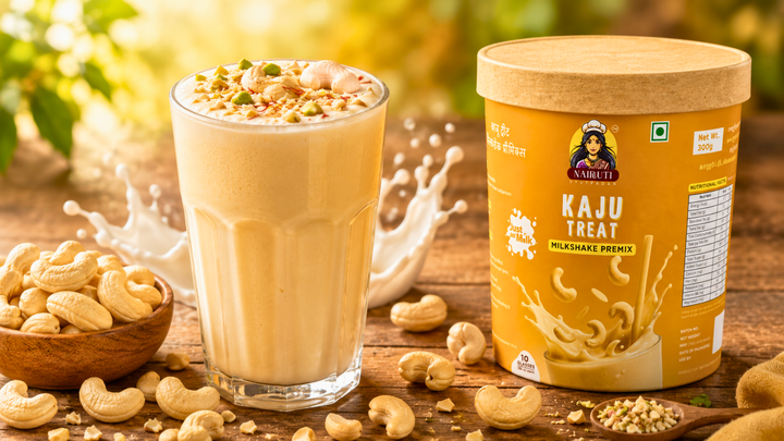 Creamy Kaju Milkshake in Just 2 Minutes Rich Cashew Goodness in Every Sip