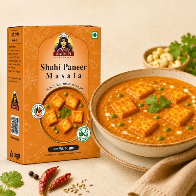 Jain Shahi Paneer Masala recipe by Nairuti Vyutpadan