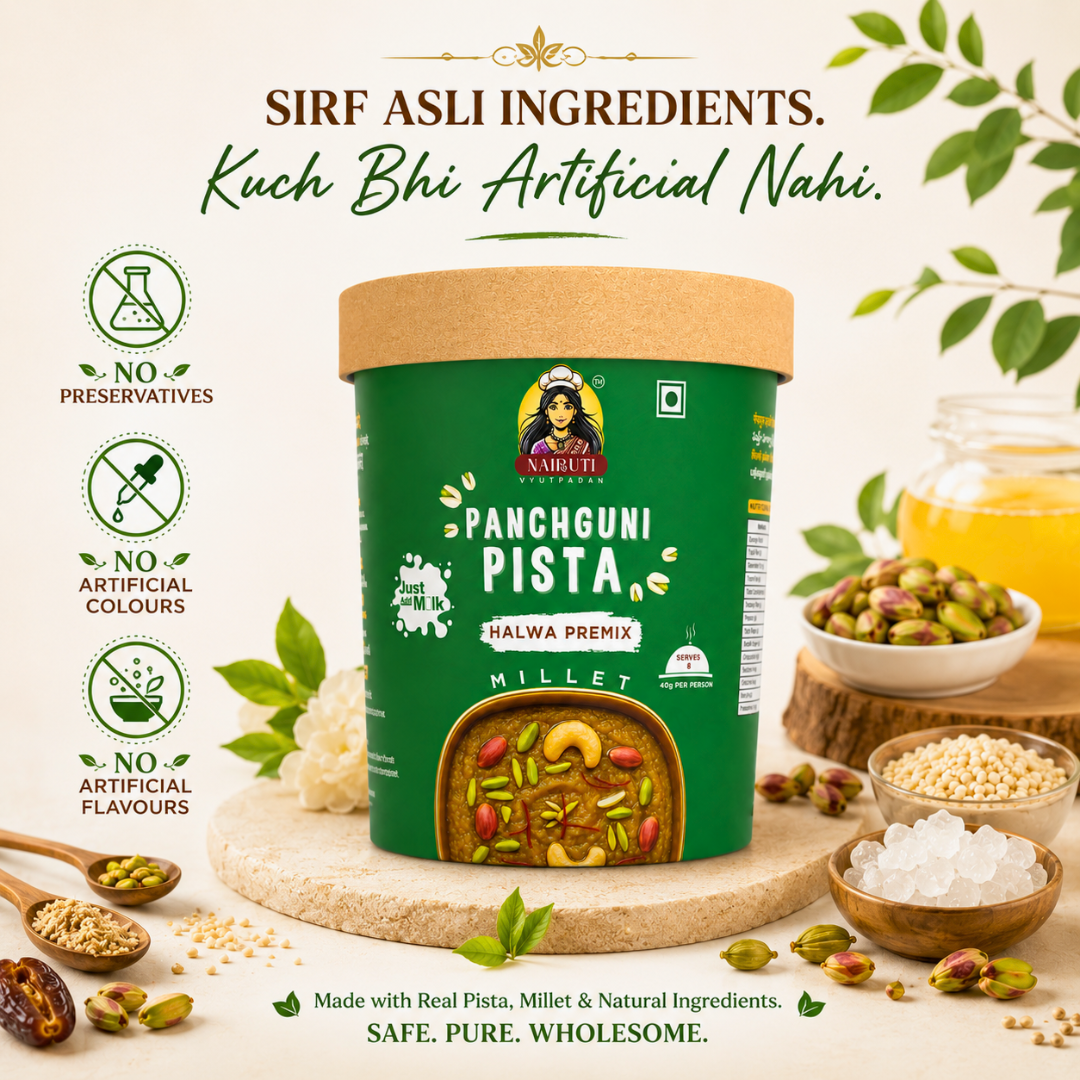 Pista Millet Halwa Premix | Instant Pistachio Dessert Mix | Serves 8