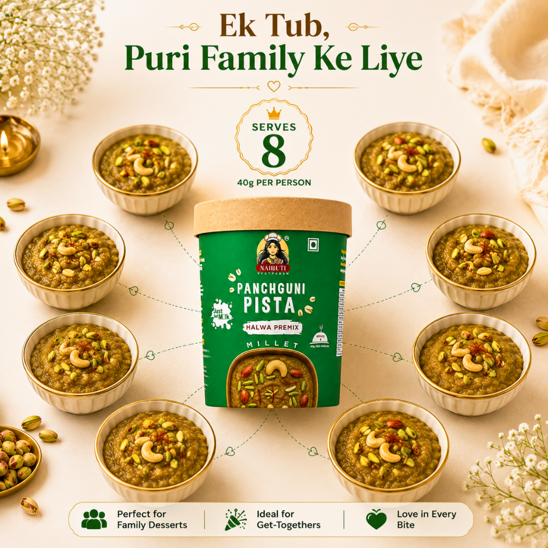 Pista Millet Halwa Premix | Instant Pistachio Dessert Mix | Serves 8