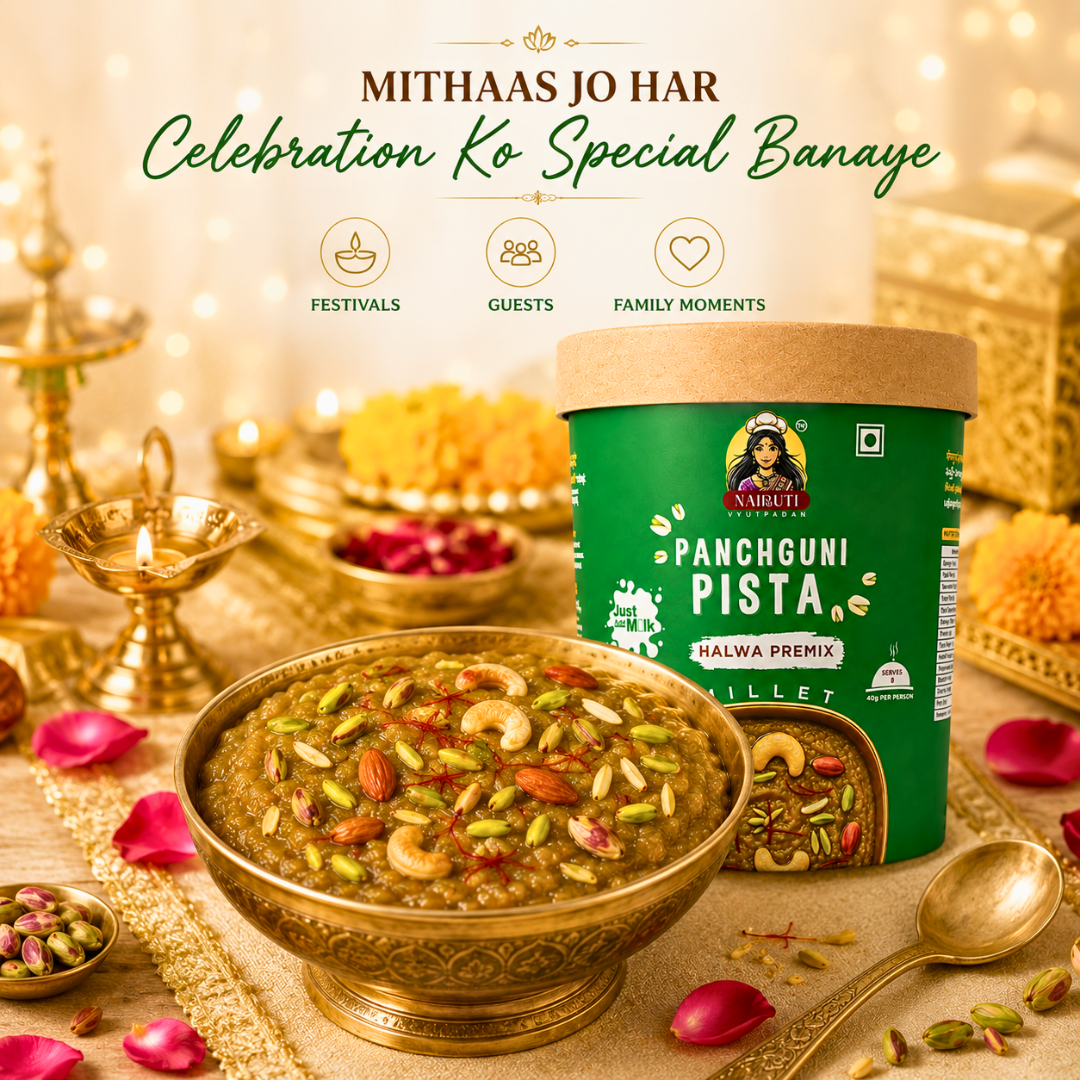 Pista Millet Halwa Premix | Instant Pistachio Dessert Mix | Serves 8