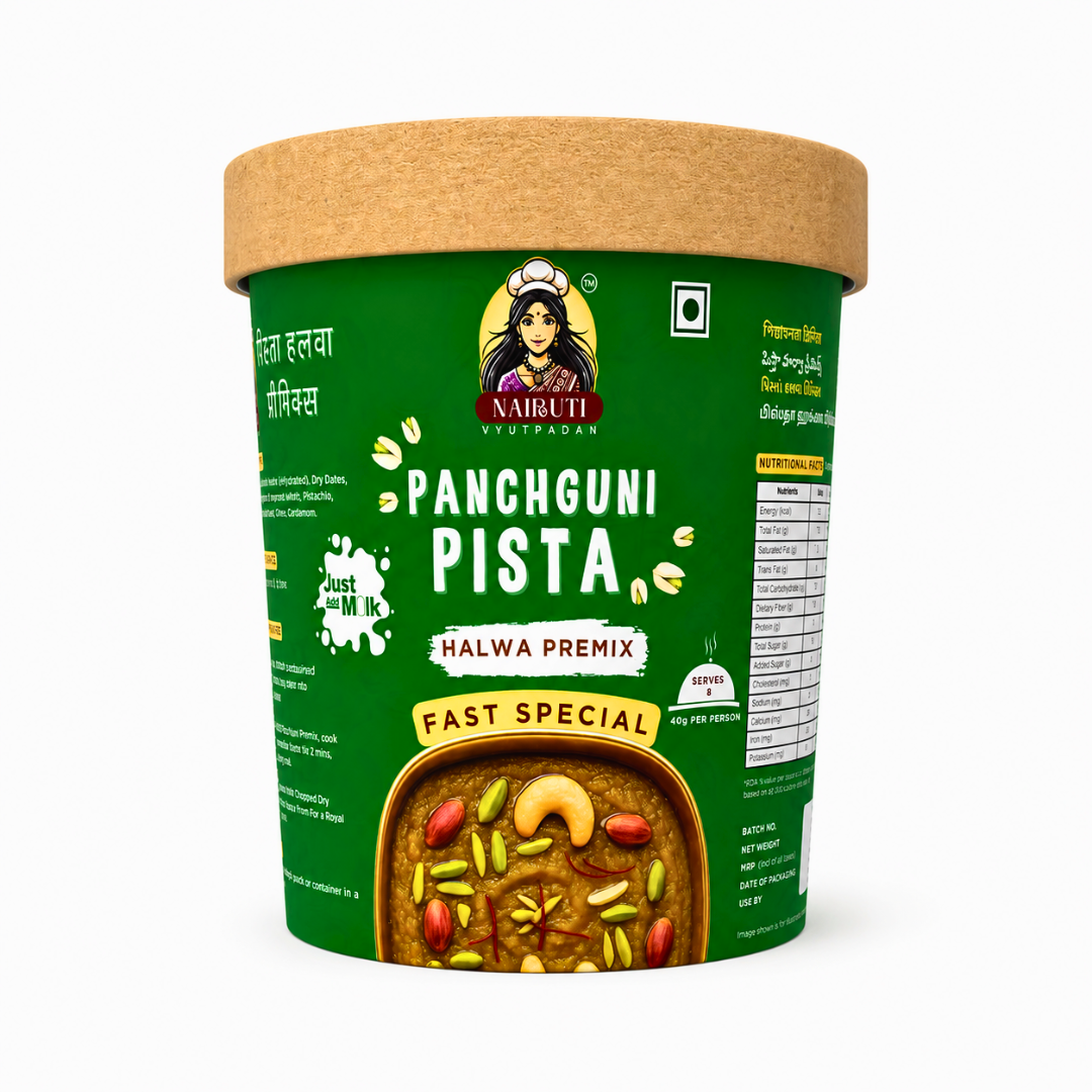 Farali Pista Millet Halwa Premix | Instant Fast Special Pistachio Dessert Mix | Serves 8