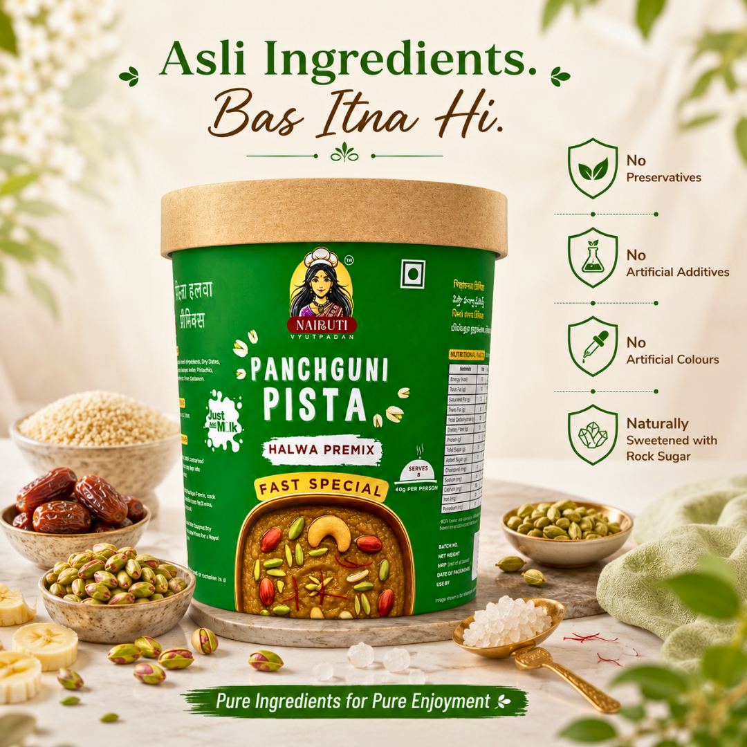 Farali Pista Millet Halwa Premix | Instant Fast Special Pistachio Dessert Mix | Serves 8