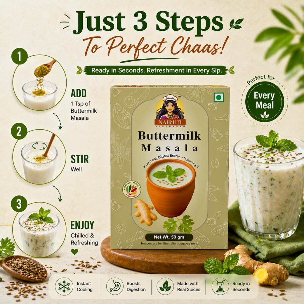 Buttermilk Masala | Chaas Masala Powder with Jeera, Mint & Spices