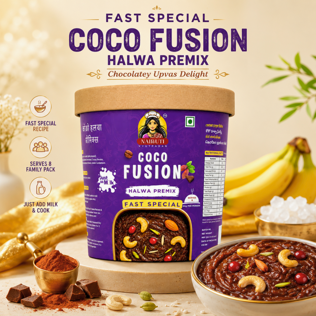 Farali Coco Millet Halwa Premix | Instant Fast Special Coco Dessert Mix | Serves 8
