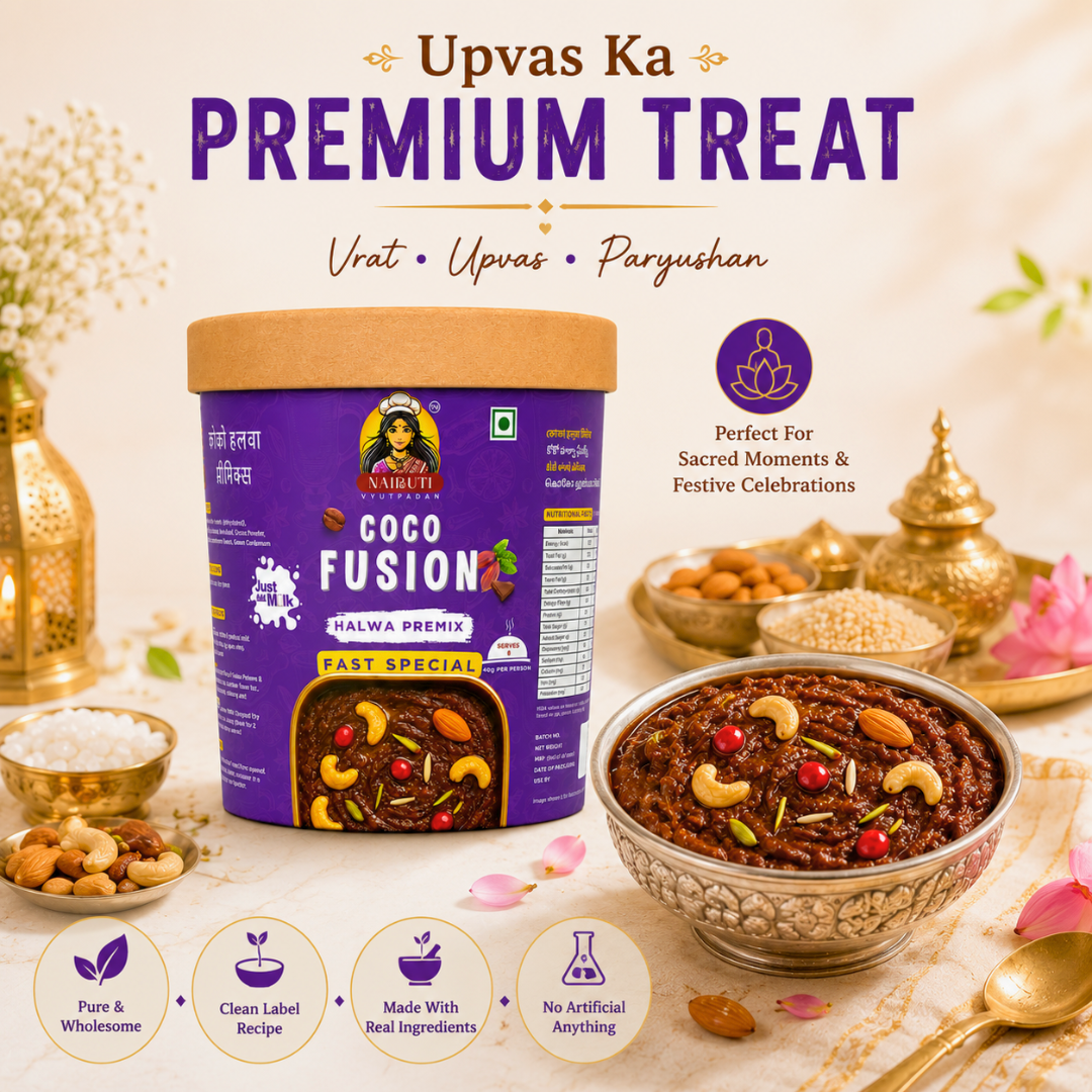 Farali Coco Millet Halwa Premix | Instant Fast Special Coco Dessert Mix | Serves 8