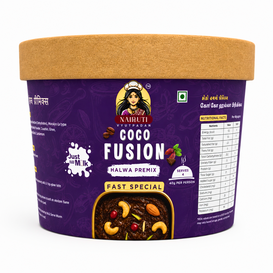 Farali Coco Millet Halwa Premix | Instant Fast Special Coco Dessert Mix | Serves 8