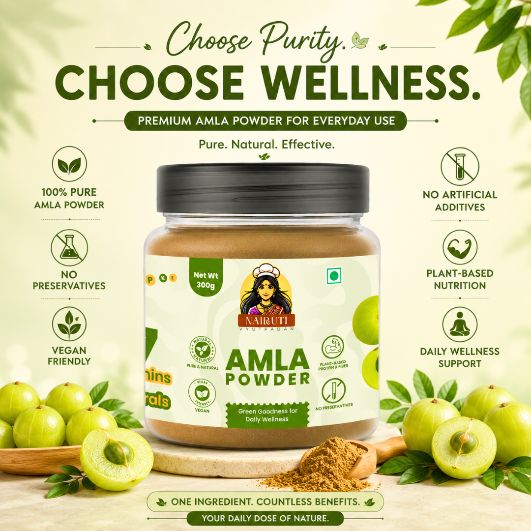 Pure Amla Powder | Natural Indian Gooseberry Powder for Daily Wellness