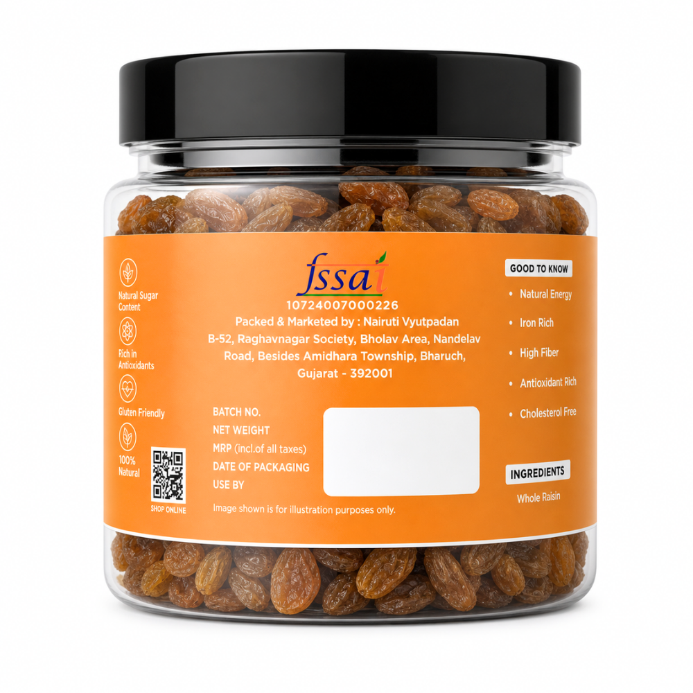 Premium Red Raisins 500g | Soft Lal Kishmish