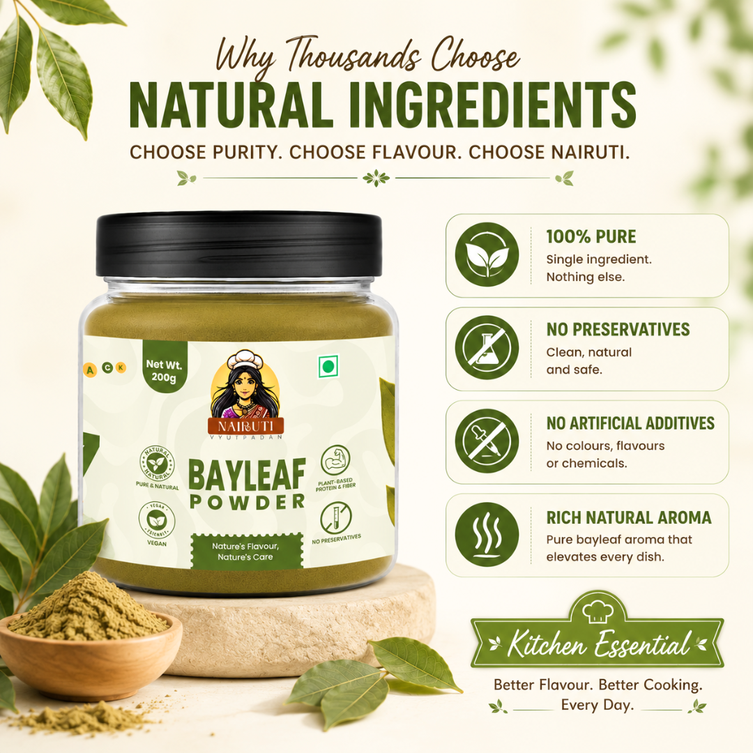 Bay Leaf Powder (Tej Patta) | Pure Aromatic Spice for Cooking