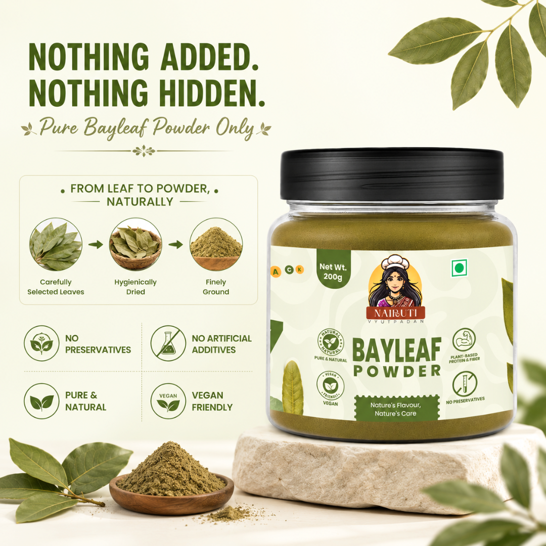Bay Leaf Powder (Tej Patta) | Pure Aromatic Spice for Cooking
