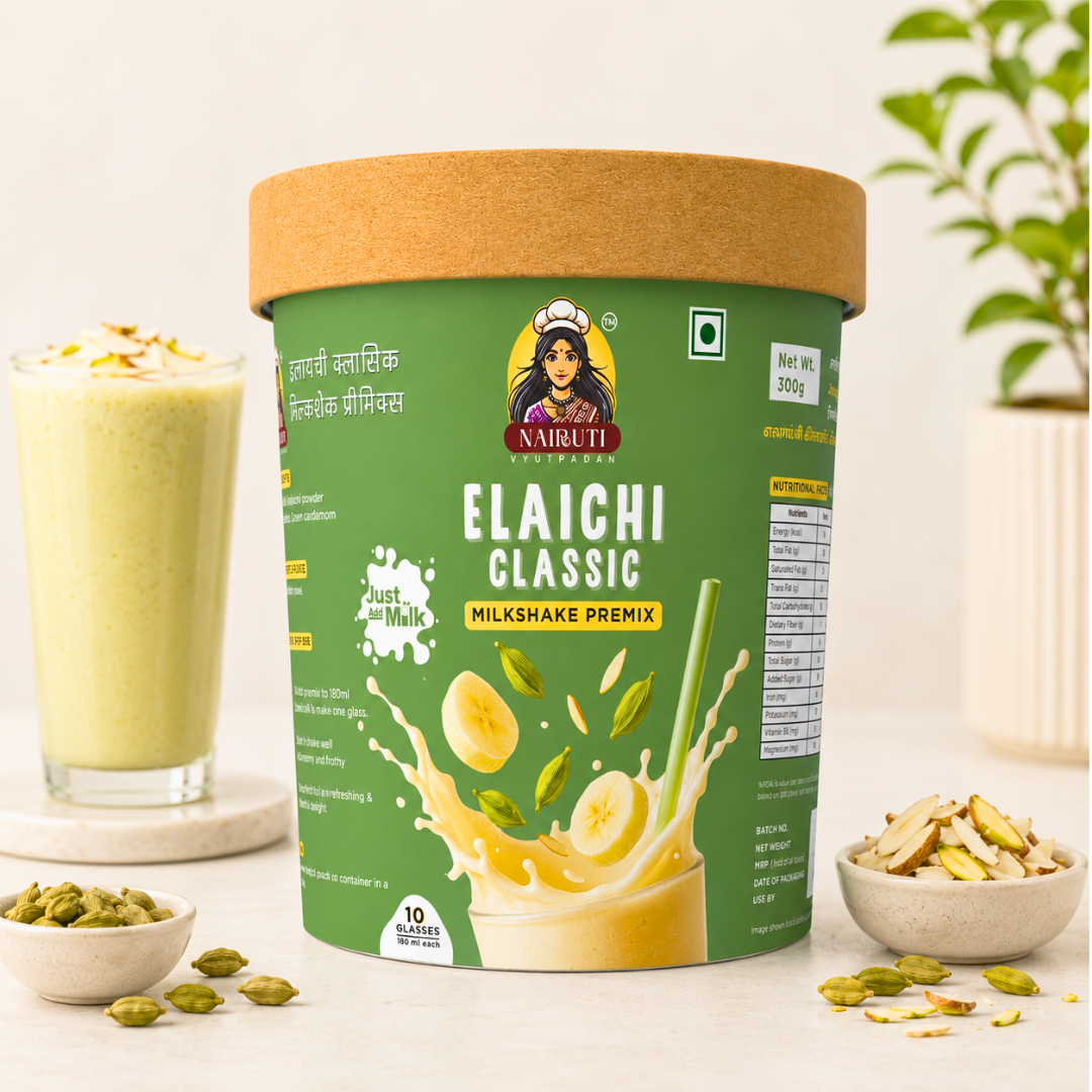 Elaichi Milkshake Premix | Classic Cardamom Milkshake Mix