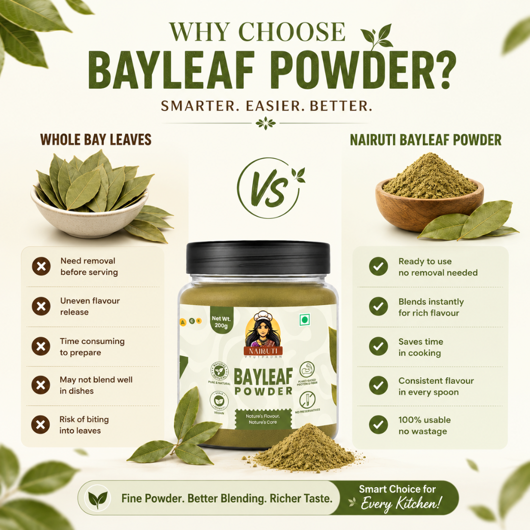 Bay Leaf Powder (Tej Patta) | Pure Aromatic Spice for Cooking