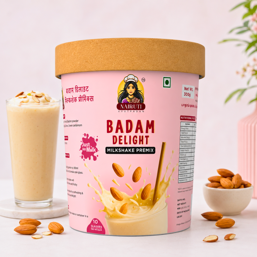 Badam Milkshake Premix | Creamy Almond Milkshake Mix