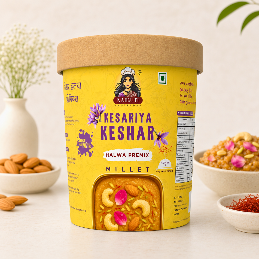 Keshar Millet Halwa Premix | Saffron Halwa Ready in Minutes