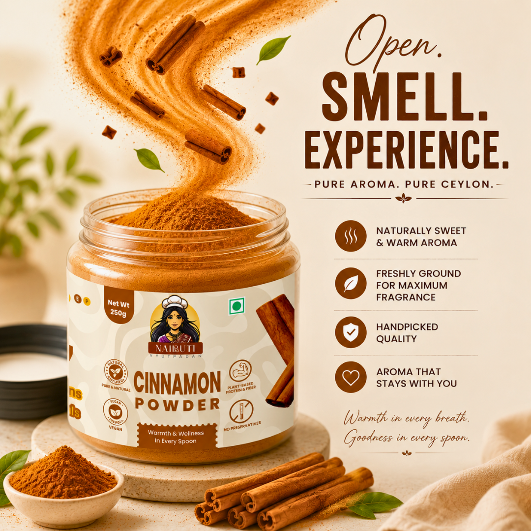 Pure Ceylon Cinnamon Powder | True Sri Lankan Cinnamon | Fine Ground