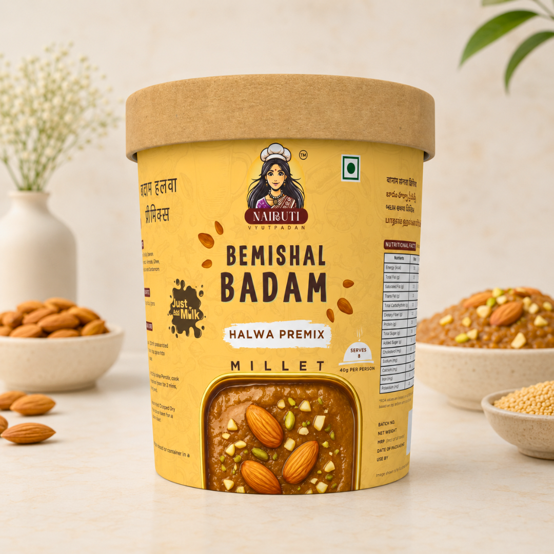 Badam Millet Halwa Premix | Almond Halwa Ready in Minutes