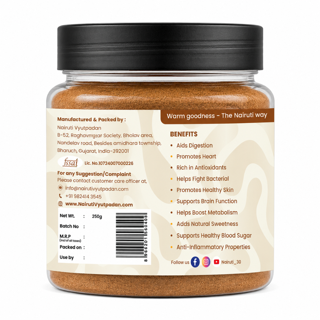Ceylon Cinnamon Powder | Pure True Cinnamon Spice for Tea, Coffee, Oats & Baking