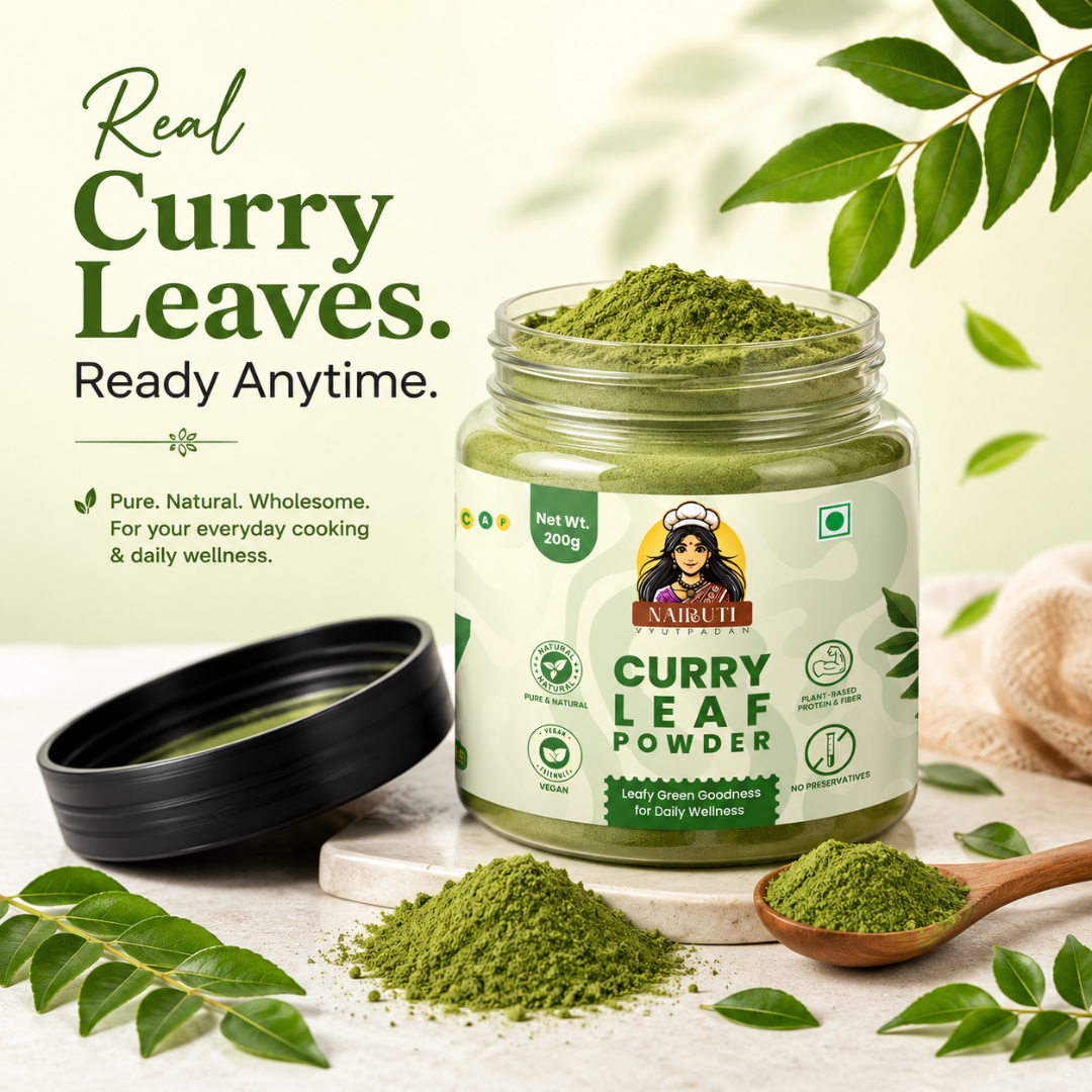 Pure Curry Leaf Powder | Natural Curry Patta Powder for Daily Use