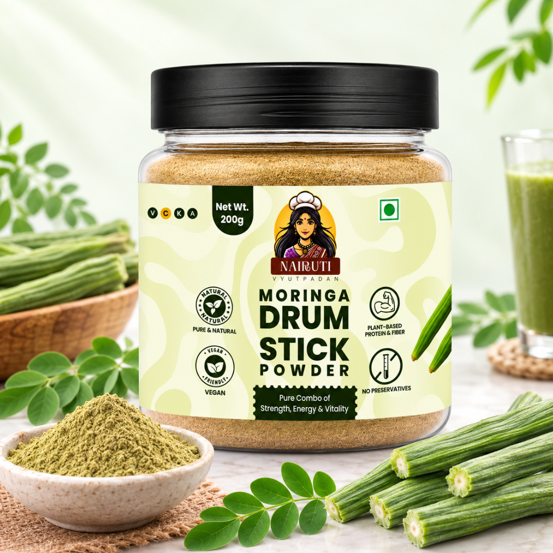 Moringa Drumstick Powder | Drumstick Pod Powder for Soups, Curry & Everyday Cooking