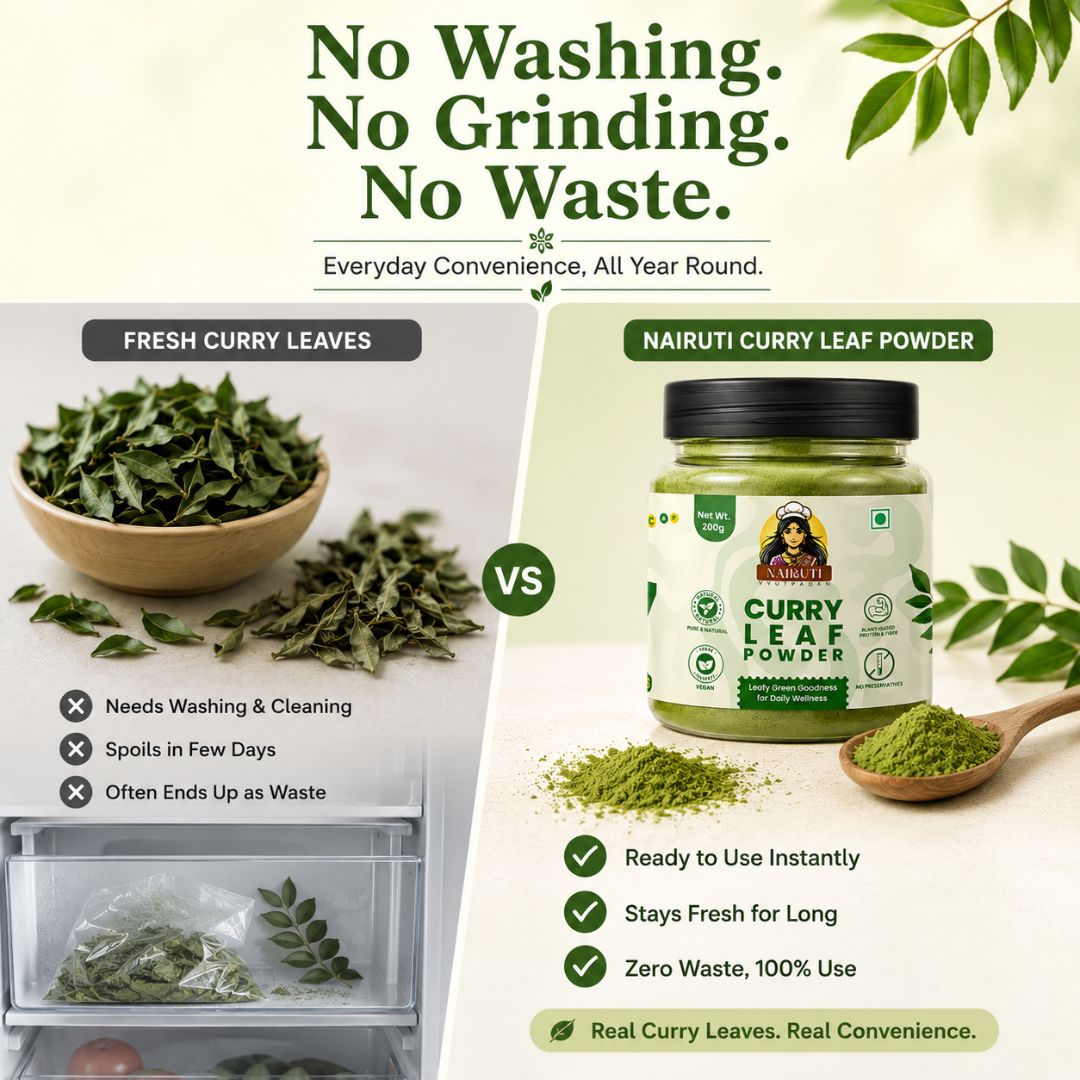 Pure Curry Leaf Powder | Natural Curry Patta Powder for Daily Use