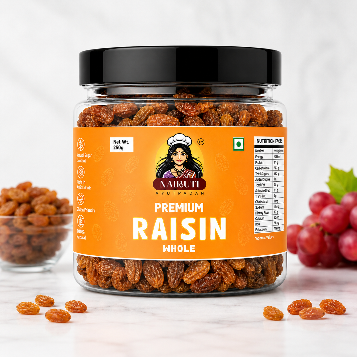 Premium Red Raisins 500g | Soft Lal Kishmish