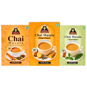 Tea Time Combo | Ginger Elaichi, Ginger Pepper & Tulsi Pudina Chai Masala | 50g each