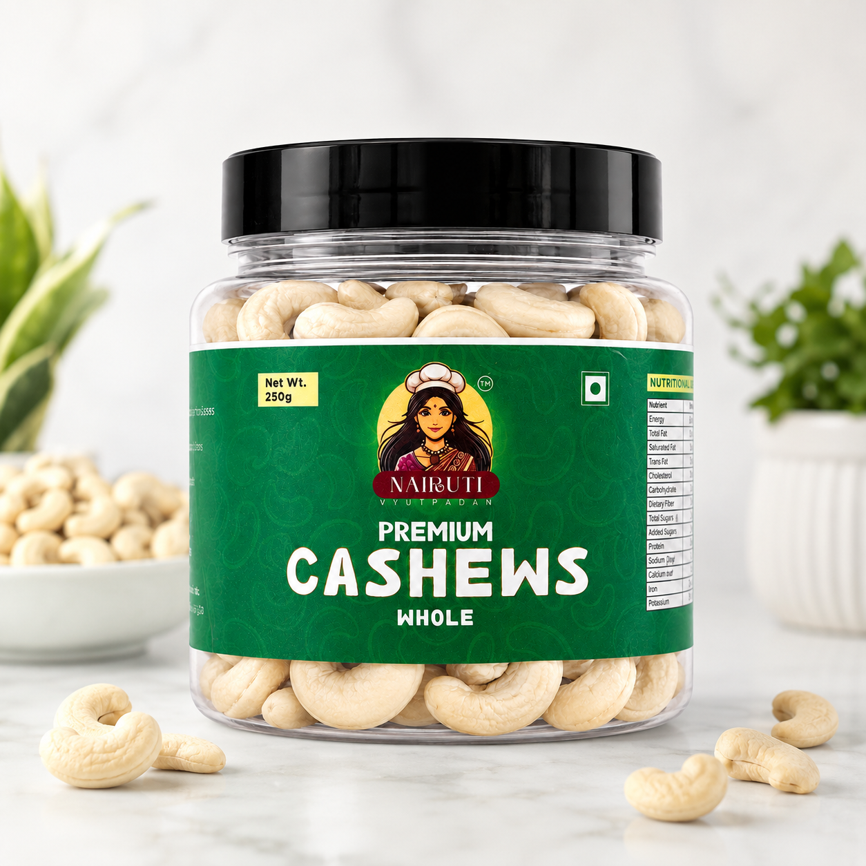 Jumbo Cashew W240 Nuts 500g | Premium Whole Kaju