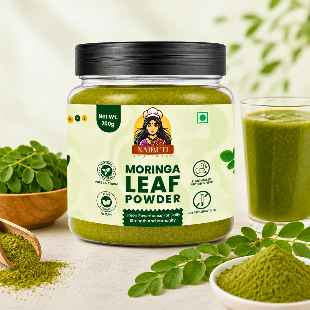 Moringa Leaf Powder | Pure Sahjan Leaf Powder for Everyday Nutrition