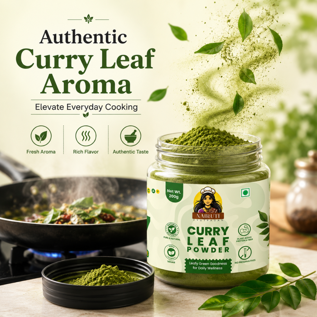 Pure Curry Leaf Powder | Natural Curry Patta Powder for Daily Use