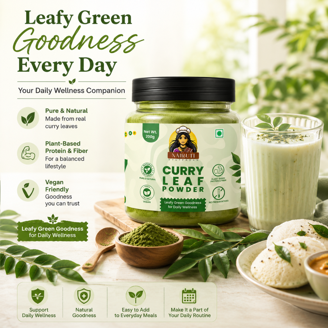 Pure Curry Leaf Powder | Natural Curry Patta Powder for Daily Use