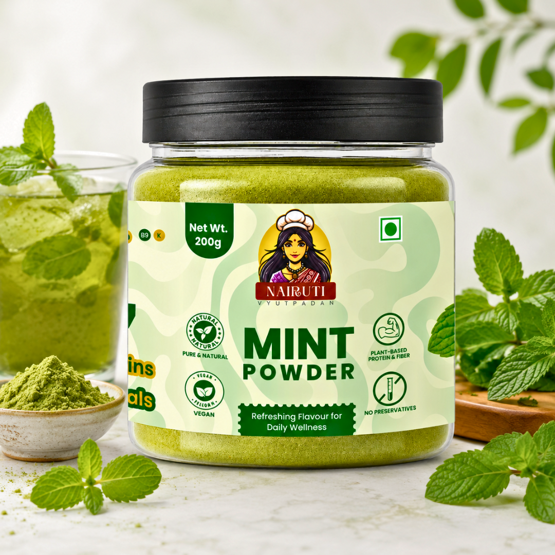 Mint Powder | Refreshing Pudina Powder for Chutney, Raita & Drinks