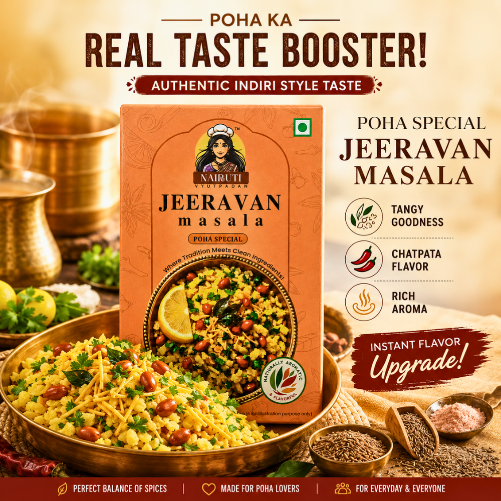 Indori Jeeravan Masala | Tangy Poha & Chaat Spice Blend