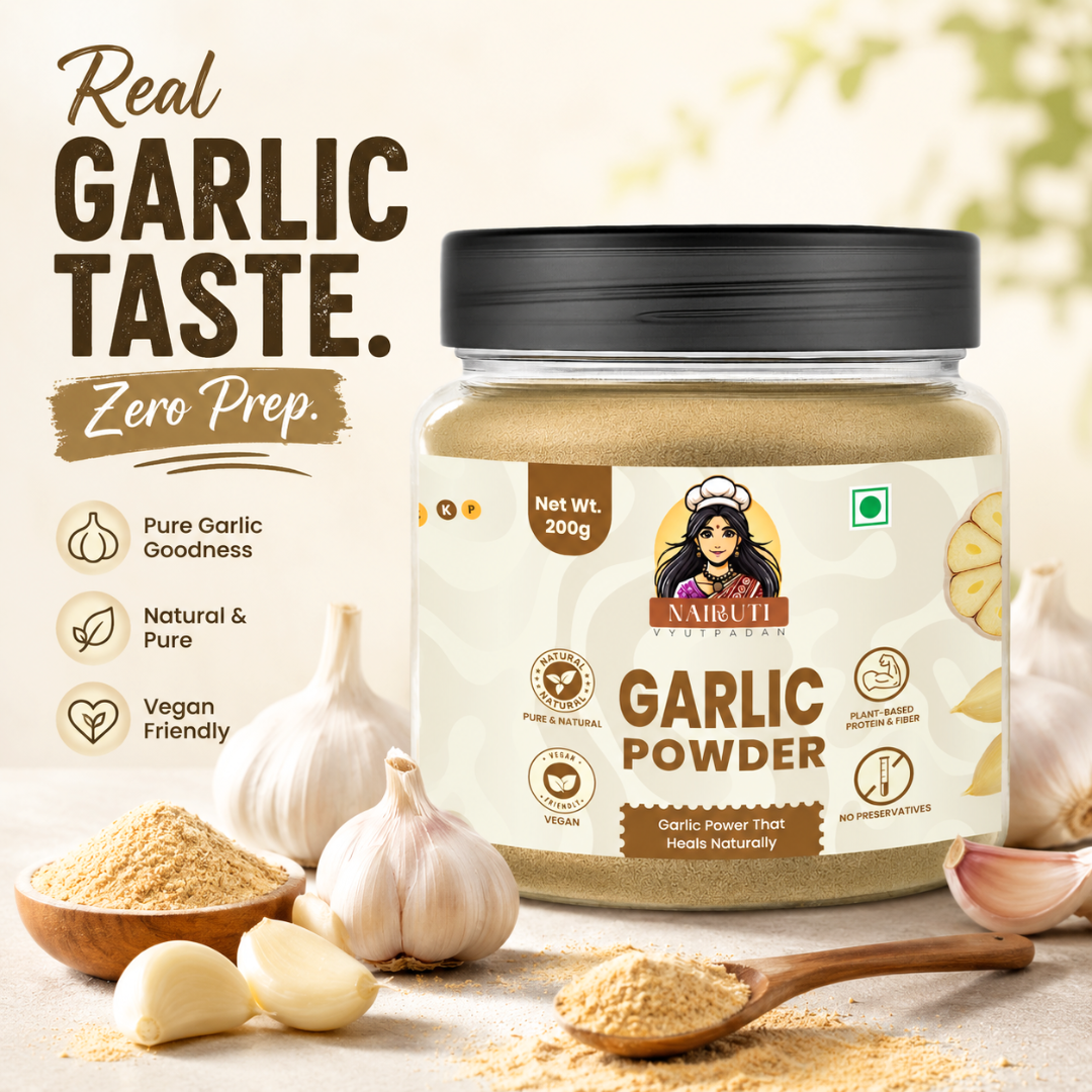 Pure Garlic Powder | Sun-Dried Garlic Seasoning for Everyday Cooking