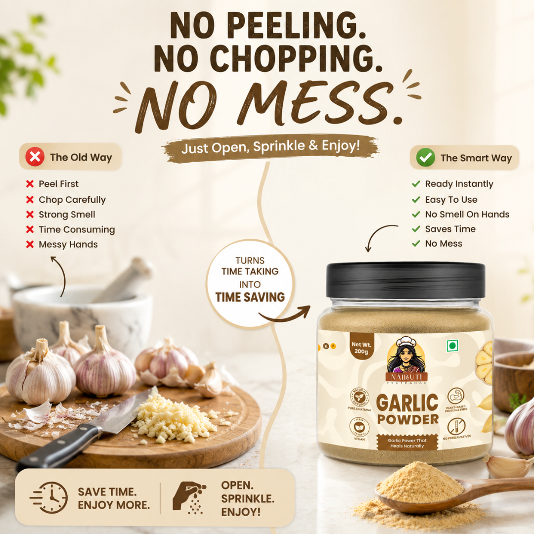 Pure Garlic Powder | Sun-Dried Garlic Seasoning for Everyday Cooking