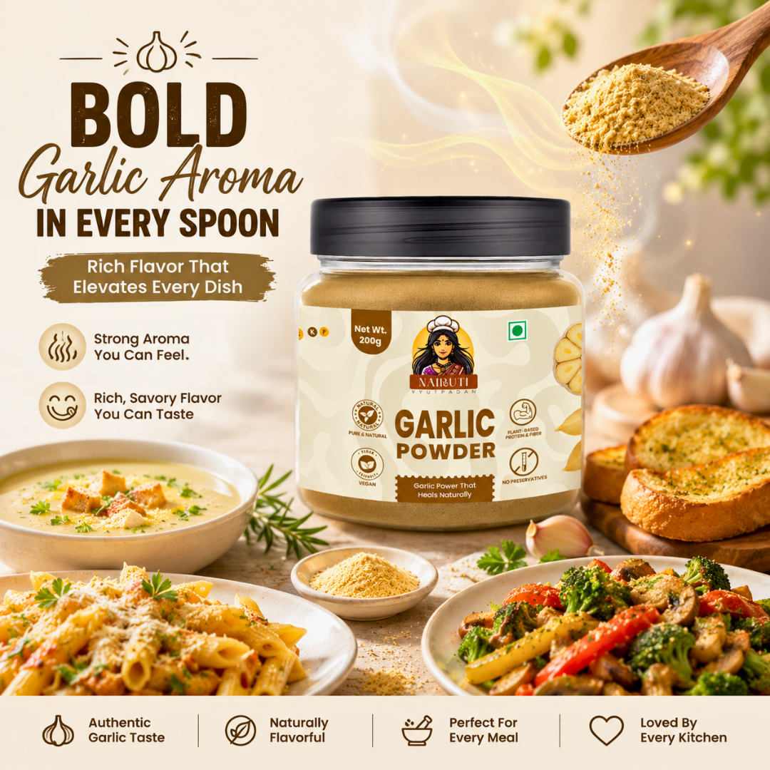 Pure Garlic Powder | Sun-Dried Garlic Seasoning for Everyday Cooking