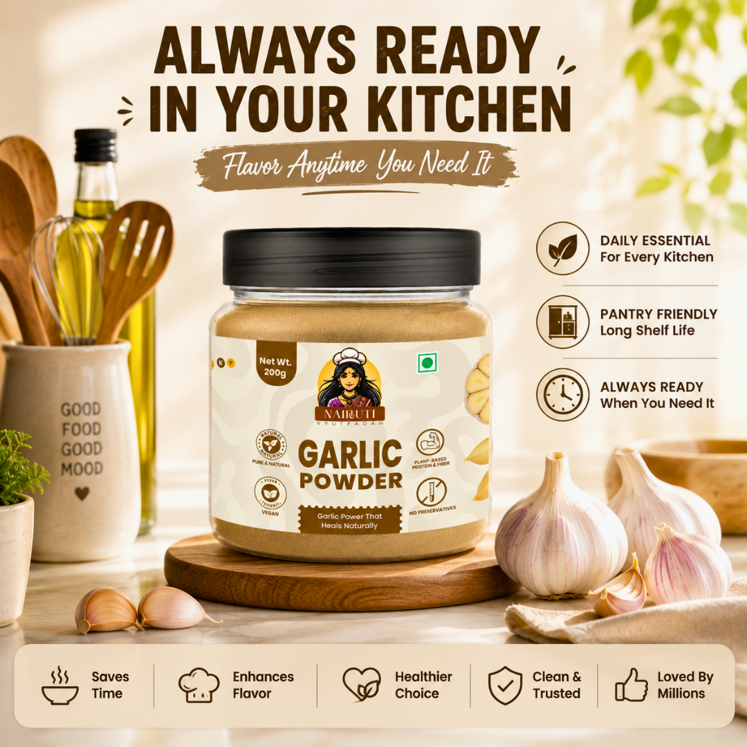 Pure Garlic Powder | Sun-Dried Garlic Seasoning for Everyday Cooking