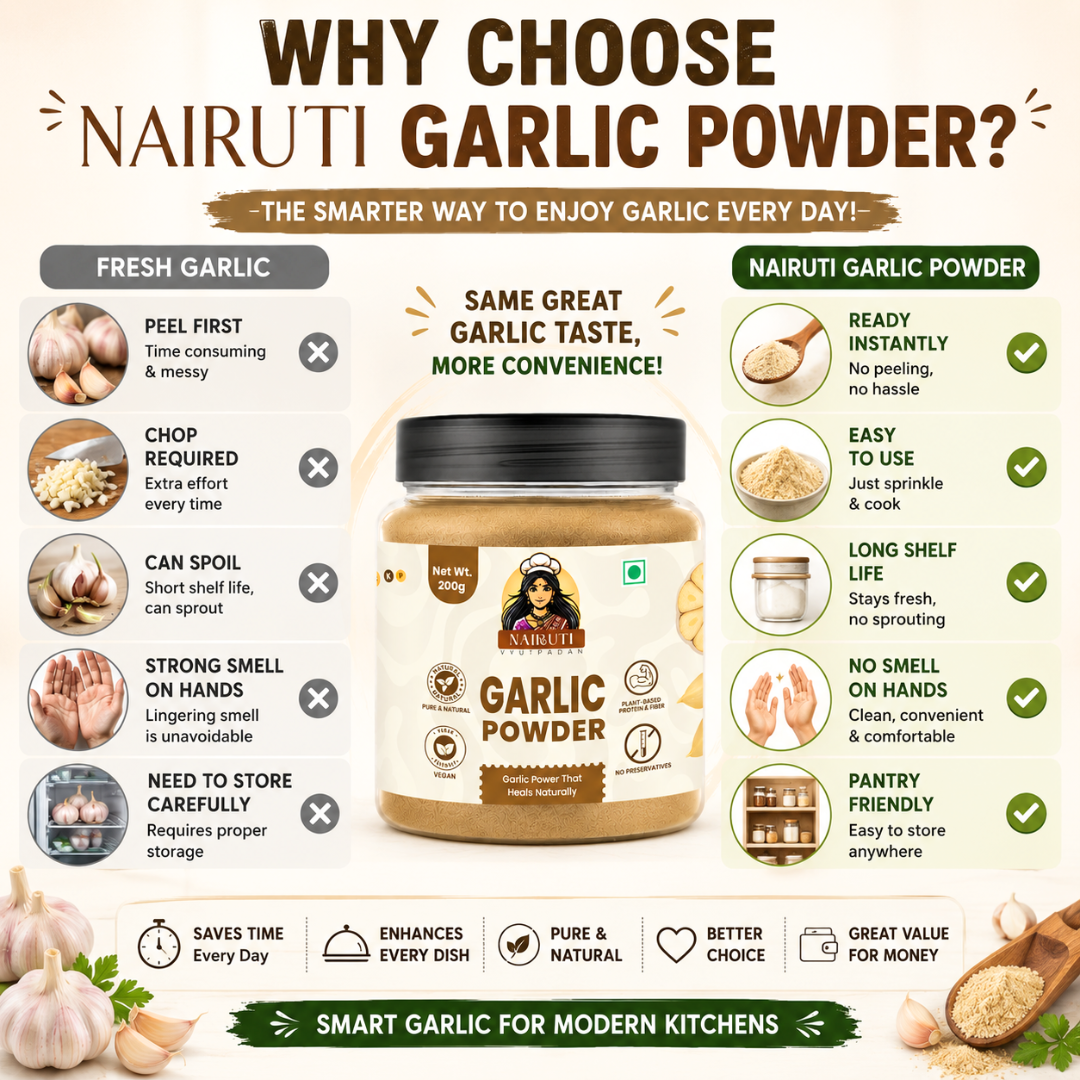 Pure Garlic Powder | Sun-Dried Garlic Seasoning for Everyday Cooking